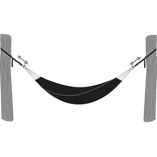 AMAZONAS T-Strap Hängegurt-Set für Hängematte Schwarz