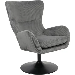 Hela Relaxsessel SAMOS Mikrofaser 72 x 96 x 81 cm grau drehbar