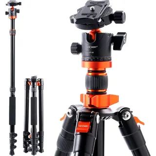 K&F Concept SA254M2 Stativkit Aluminium Schwarz