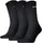 Sport Crew 3er Pack black 43-46