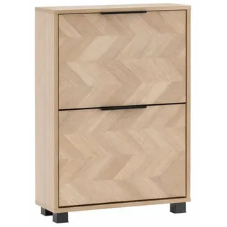 Schildmeyer Piazza 59,8 x 85,7 x 19,5 cm Eiche hell / schwarz matt