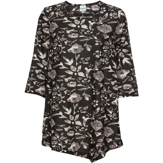 Baumwoll-Tunika, Druck grau, 38