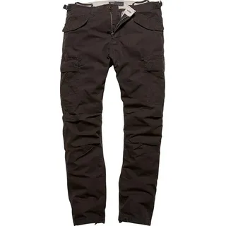 Vintage Industries Miller M65 Cargohose Schwarz 40
