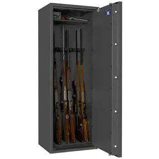 Stabilit Waffenschrank Country 218 E  (Geeignet für: Gemeinsame Aufbewahrung von Waffen und Munition, Einstellhöhe: Max. 1.318 mm, Elektronisches Zahlenschloss, Halterungen: 8, Sicherheitsstufe: Widerstandsgrad 1)