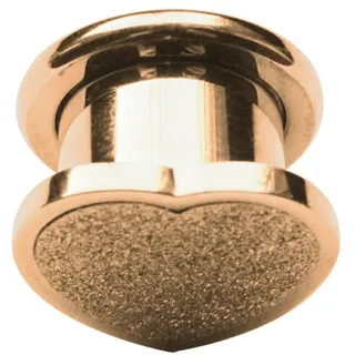 Dehnschnecke ADELIA ́S "Piercing Ohrpiercing", Damen, Gr. 10, rosa (rosegold), Chirurgiestahl, Piercings, aus 316l Stahl PVD 18kt. Rosè Gold beschichtet