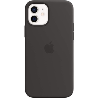 Apple iPhone 12 | 12 Pro Silikon Case mit MagSafe schwarz