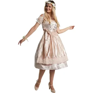 Tectake Traunstein Midi-Dirndl beige L