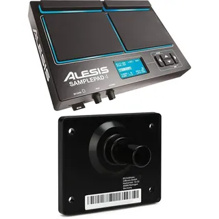 Alesis Sample Pad 4 Percussion und SD Cards Player mit 4 Pads + Alesis Module Mount EPercussion Montageplatte fur Perc Pad, Sample Pad, Sample Pad 4, Sample pad Pro Bundle