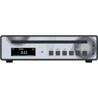 SMSL PL100 PRO Multifunktions-CD-Player mit 2X CS43131 High-End-DAC-Chips, unterstützt verlustfreie MQA-Wiedergabe und Fernbedienung (Schwarz)