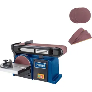 SCHEPPACH Band- und Tellerschleifer BTS900 mit 3x Schleifbändern und Schleifscheibe