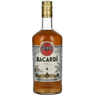 Bacardi 4 Years Old AÑEJO CUATRO Gold Rum 40% Vol. 0,7l