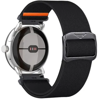 DINGK Uhrenarmband für Withings ScanWatch 42mm Armband Weiches Elastisches Nylon Atmungsaktiv Outdoor Sport Verschleißfest Verstellbares Ersatzbänder Kompatibel mit Withings ScanWatch 42mm Band (2)