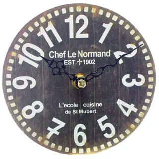 SELVA Tischuhr Vintage Optik Chef Le Normand