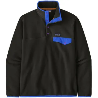 Patagonia Lightweight Synchilla Snap-T Pullover Schwarz / Blau M