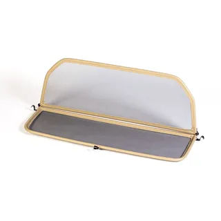 Tief-Tech Windschott für Mercedes SL R107 2-Sitzer 1971-1989 - Klappbar - mit Schnellverschluss – Beige | Windabweiser | Windblocker | Wind Deflector