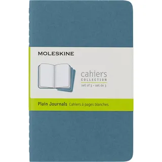 Moleskine Notizbuch Cahier A6 blanko Blau