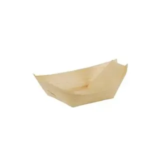Papstar Fingerfood-Schalen Holz 50 St. 8,5 cm x 5,5 cm Schiffchen