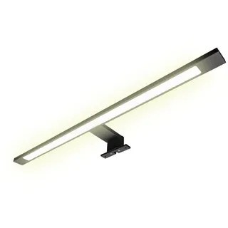 Kalb Material Für Möbel LED Badleuchte schwarz 600mm Spiegellampe Spiegelleuchte Aufbauleuchte, Lichtfarbe:warmweiß