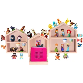 Givilio Tonie Regal für Toniebox, 3 kleine Hausform Tonie-Regal für all Ihre Tonie-Accessoires, Toniebox-Figuren und Tonie-Figuren, Display-Sammlung, Display-Puppen