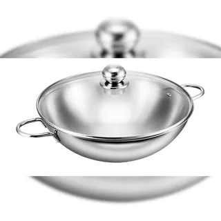 Kopf Edelstahl-Wok Josie