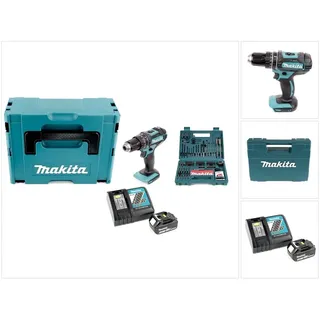 DHP482RF1J inkl. 1 x 3,0 Ah + Makpac + 100 tlg. Bit Bohrer-Set