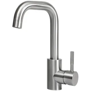 ZMH Waschtischarmatur Wasserhahn Bad Ausziehbar brause Mischbatterie Schwarz/Nickel silberfarben