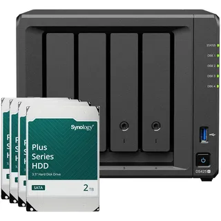 Synology DS425+ NAS System 4-Bay 32 TB inkl. 4x 8 TB Synology HDD HAT3310-8T