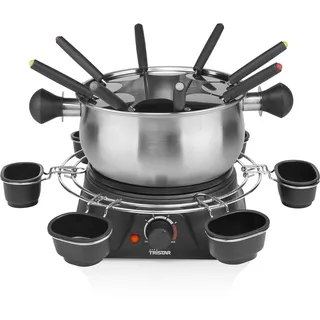 Tristar FO-1109 Fondue 1400W 8 Fonduegabeln Schwarz, Edelstahl