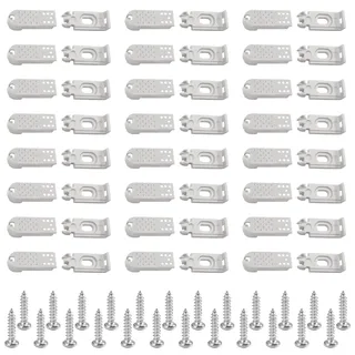 24Kit 48 Stück Plissee Ersatzteile Set, Plissee Spannschuhe für das alte Cosiflor-System 2001, Klemmträger Zubehör für Verspannte Plissees