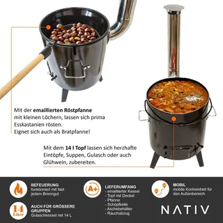 Gulaschkanone für Eintöpfe und Glühwein