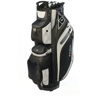RAIKOU Golfballtasche Golf Cartbag Wasserdichte 14 fach Divider Trolley kompatibel, Kühlfach, Wertsachenfach, ink Staubschutzaube blau|grau|schwarz