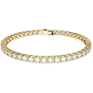 Swarovski Matrix Tennis Armband, Gold mit Swarovski Kristallen 5657663 Größe XL