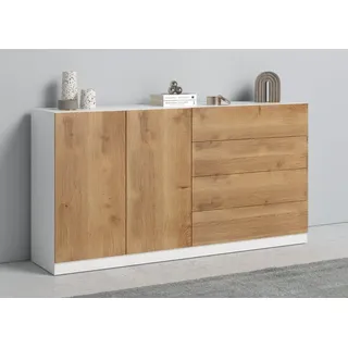 borchardt Möbel Sideboard Vaasa, Breite 152 cm weiß
