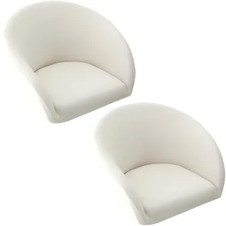 seokor 4/2/1er Set Stuhlhussen Bezüge mit Armlehne, Beige Grau Stretch Barhocker Bezug Universal Hussen, mit lehne Rund Barhocker Abdeckung für Esszimmer, Hotel, Bankett,Bar(B7,2PCS)