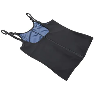 Sauna Shirt Abnehmen Schwitz Anzüge Weste, Frauen Fitness Schweißweste, Sport Atmungsaktiv Elastische Fettverbrennung Shapewear Body Shaper(S/M)