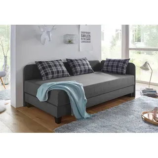 MAINTAL Gästebett MAINTAL mit Umbau und Bettkasten 80 x 200 cm grau