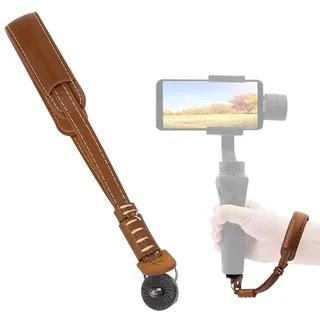 Kamera Lanyard, PU Leder Hellbraun Hand Headhead Kamera Handy Lanyard Hängeseil Hand Armband für OSMO Mobile2