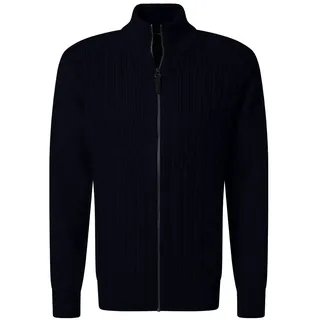 Pierre Cardin Strickjacke PIERRE CARDIN, Herren, Gr. XXL, salute, Strick, Obermaterial: 60% Baumwolle, 40% Polyester, unifarben, normal hüftbedeckend, Rundhals, Flachstrickbündchen, Strickjacken Strickjacke, in gerippter Qualität