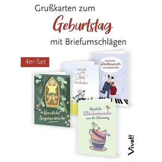 St. Benno 4er-Set Grußkarten »Herzliche Segenswünsche zum Geburtstag«
