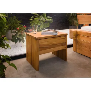 Massivmoebel24 Nachtschrank Jangali 50 x 35 x 40 cm Beige