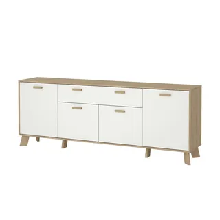 Andas Lowboard Imperial ¦ weiß ¦ Maße cm, B: 195,7 H: 73 T: 39.1