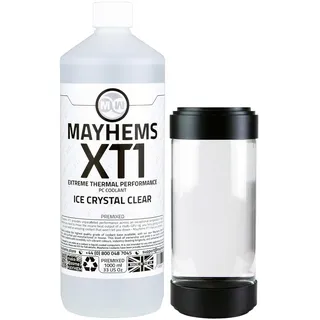 Mayhems - XT1 vorgemischtes PC-Kühlmittel - Computer-Wasserkühlflüssigkeit - flüssigkeitskühlung, thermische Leistungsserie, 1 liter, ice crystal clear (klare)