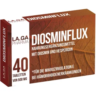La.ga Diosminflux © 500mg für den Blutkreislauf – Mit Diosmin, Hesperidin & Rosskastanie 40 St