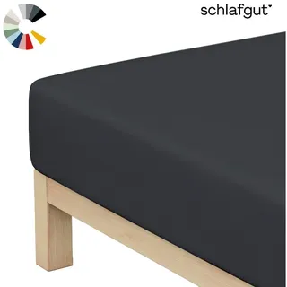 Mako-Jersey 90 x 190 - 100 x 200 cm titan