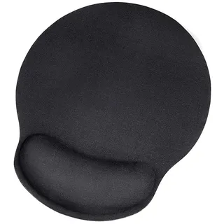 YANGWEN Mauspad mit Handgelenkstütze,Mauspad-Handballenauflage Foam Mousepad Ergonomisches Komfort Mausmatte mit Handgelenkpolster Handauflage,für Computer,Laptop,Zuhause und Büro(Schwarz)