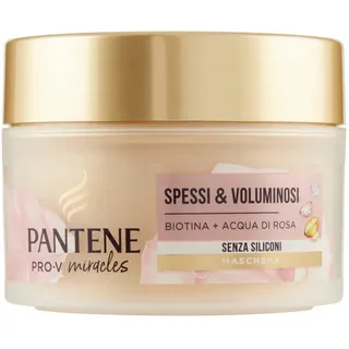 Pantene Pro-V Miracles Dicke und Volumen, silikonfreie Maske mit Biotin und Rosenwasser für feines und volumenloses Haar, 160 ml