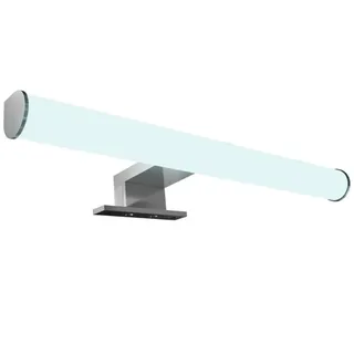 Kalb LED Spiegelleuchte 600mm Aufbauleuchte 230V Badezimmer Leuchte verchromt, Tropfenform Warmweiß