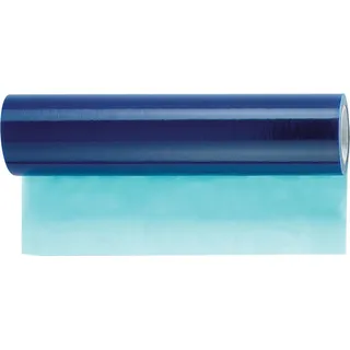 Böttcher-AG Glasschutzfolie, selbstklebend, 500mm x 100 m blau-transparent - blau,