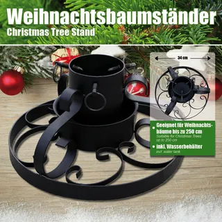 Lex Weihnachtsbaumständer Christbaumständer Tannenbaumständer Klassik schwarz