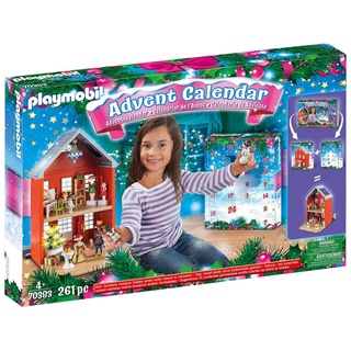 PLAYMOBIL Großer Adventskalender 70383 Weihnachten im Stadthaus, Inklusive Haus, Für Kinder ab 4 Jahren